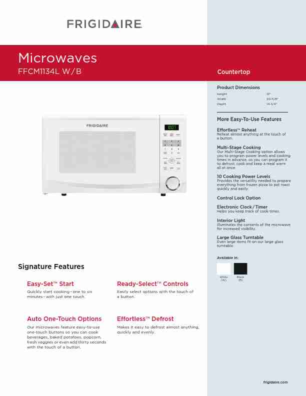 Frigidaire Microwave Oven FFCM1134L-page_pdf